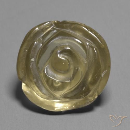 Quartz fumé Brun doré naturelle Taille Fleur, 9.49 ct, Transparent