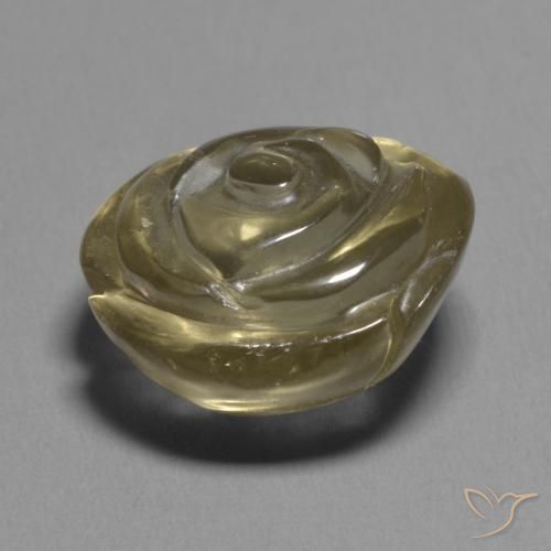 Quartz fumé Brun doré naturelle Taille Fleur, 9.49 ct, Transparent