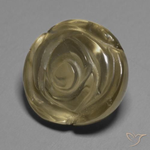 Quartz fumé Brun moyen naturelle Taille Fleur, 11.51 ct, Transparent