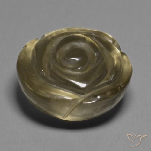 Quartz fumé Brun moyen naturelle Taille Fleur, 11.51 ct, Transparent