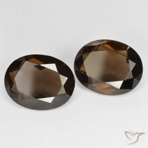 Shop natural 6.30ct Brun Quartz fumé gems, ovale, from Brésil at GemSelect. In stock, global shipping!