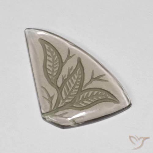 Quartz fumé Marron très clair naturelle Fantaisie, 10.24 ct, Transparent