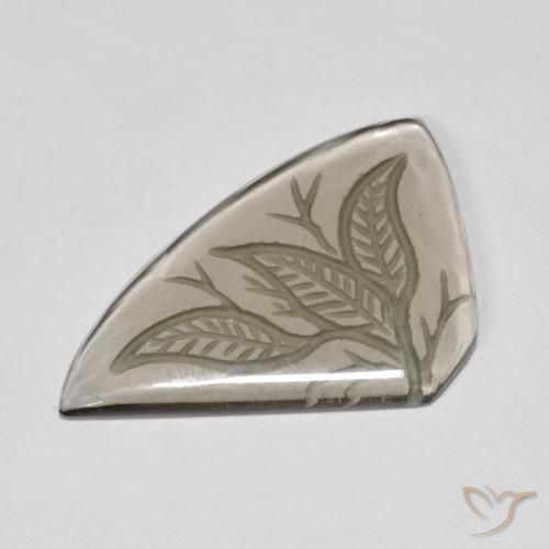 Quartz fumé Marron très clair naturelle Fantaisie, 10.24 ct, Transparent
