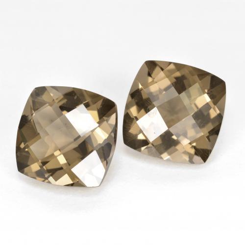 Achetez naturel 6.20ct Moka léger Quartz fumé gems, Coupe coussin, En provenance Brésil chez GemSelect. En stock, livraison internationale!
