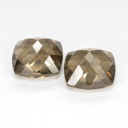 Achetez naturel 6.20ct Moka léger Quartz fumé gems, Coupe coussin, En provenance Brésil chez GemSelect. En stock, livraison internationale!