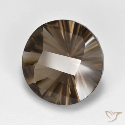 7.75ct Naturel Brun caryer Quartz fumé, Tour, VS