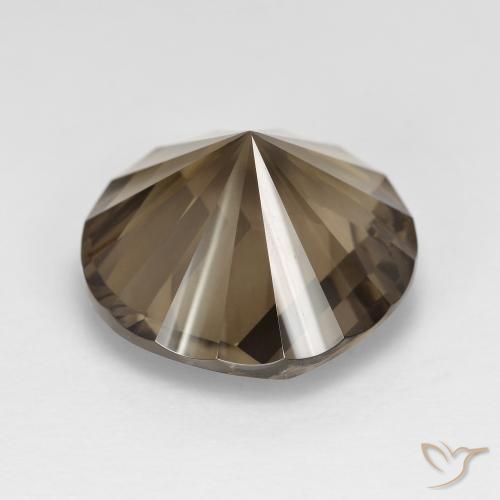 Quartz fumé Brun moyen-léger naturelle Tour, 7.77 ct, VVS-VS