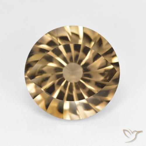 5.43ct Naturel Brun moyen-léger Quartz fumé, Tour, VVS
