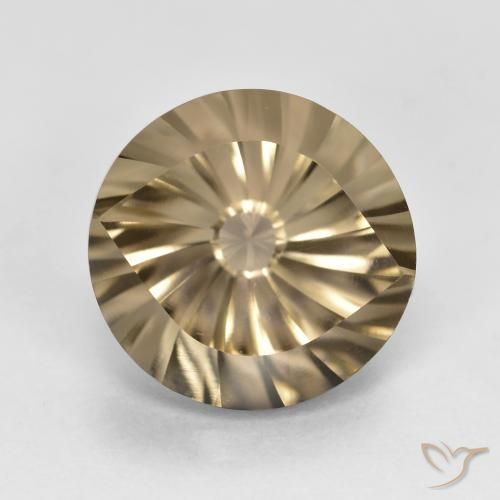 5.32ct Naturel Brun moyen-léger Quartz fumé, Tour, VVS