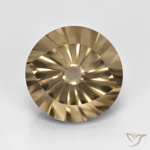 5.66ct Naturel Marron chaud Quartz fumé, Tour, VVS