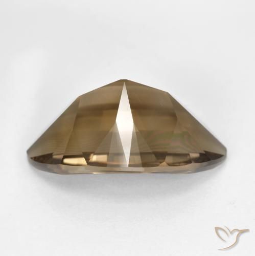 Quartz fumé Brun moyen-foncé naturelle Marquise, 10.50 ct, VVS-VS