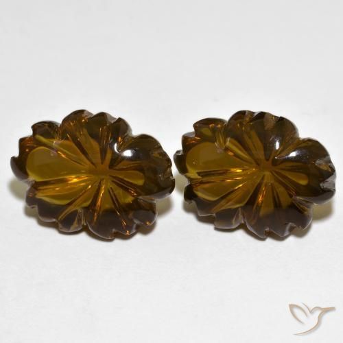 Shop natural 20.15ct Marron foncé Quartz fumé gems, Taille Fleur, from Brésil at GemSelect. In stock, global shipping!