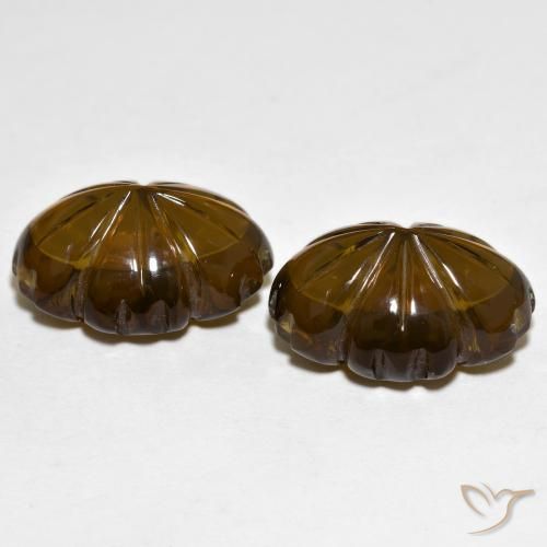 Shop natural 20.15ct Marron foncé Quartz fumé gems, Taille Fleur, from Brésil at GemSelect. In stock, global shipping!