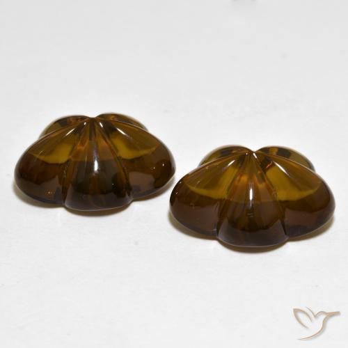 Shop natural 19.11ct Marron chaud Quartz fumé gems, Taille Fleur, from Brésil at GemSelect. In stock, global shipping!