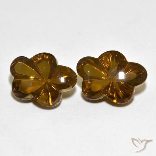 Shop natural 13.02ct Marron foncé Quartz fumé gems, Taille Fleur, from Brésil at GemSelect. In stock, global shipping!