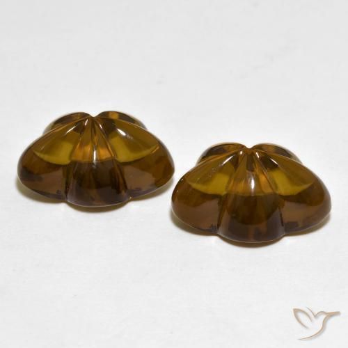 Shop natural 13.02ct Marron foncé Quartz fumé gems, Taille Fleur, from Brésil at GemSelect. In stock, global shipping!