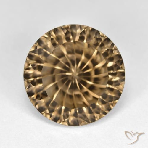 8.44ct Naturel Brun moyen-léger Quartz fumé, Tour, VS