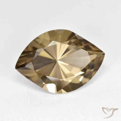 Quartz fumé Marron clair naturelle Marquise, 7.22 ct, VS
