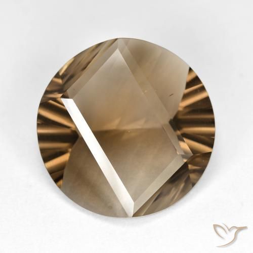 7.93ct Naturel Marron clair Quartz fumé, Tour, VS