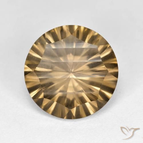 5.13ct Naturel Brun terreux léger Quartz fumé, Tour, VS