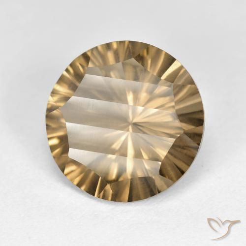 Quartz fumé Brun terreux léger naturelle Tour, 5.13 ct, VS