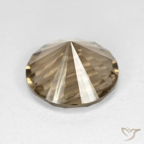 Quartz fumé Brun terreux léger naturelle Tour, 5.13 ct, VS