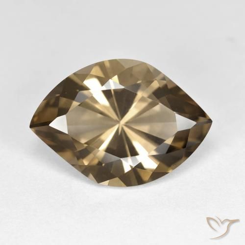7.22ct Naturel Marron chaud Quartz fumé, Marquise, VS