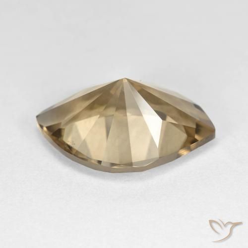 Quartz fumé Marron chaud naturelle Marquise, 7.22 ct, VS