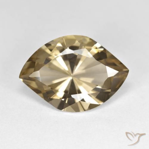 7.23ct Naturel Brun moyen Quartz fumé, Marquise, VVS-VS