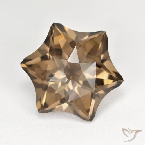 9.22ct Naturel Marron chaud Quartz fumé, Fantaisie, VVS