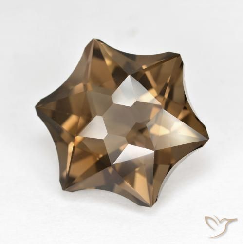 Quartz fumé Moka léger naturelle Fantaisie, 9.61 ct, VVS