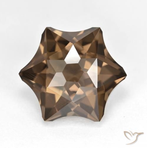 9.76ct Naturel Brun pain d'épices Quartz fumé, Fantaisie, VVS
