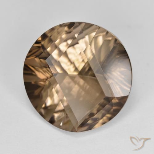 Quartz fumé Moka léger naturelle Tour, 9.93 ct, VVS-VS