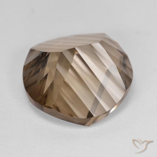 Quartz fumé Moka léger naturelle Tour, 9.93 ct, VVS-VS