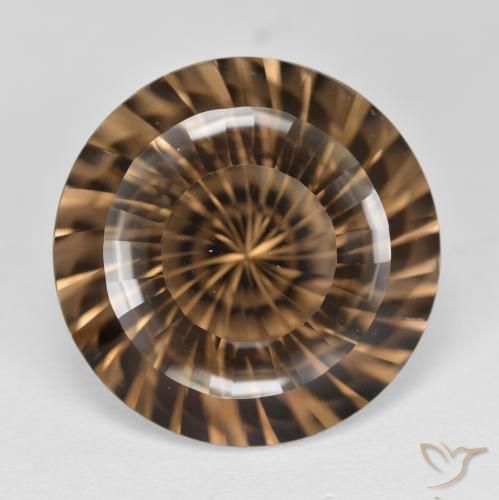 15.94ct Naturel Moka léger Quartz fumé, Tour, VVS
