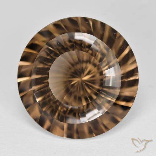 Quartz fumé Moka léger naturelle Tour, 15.94 ct, VVS
