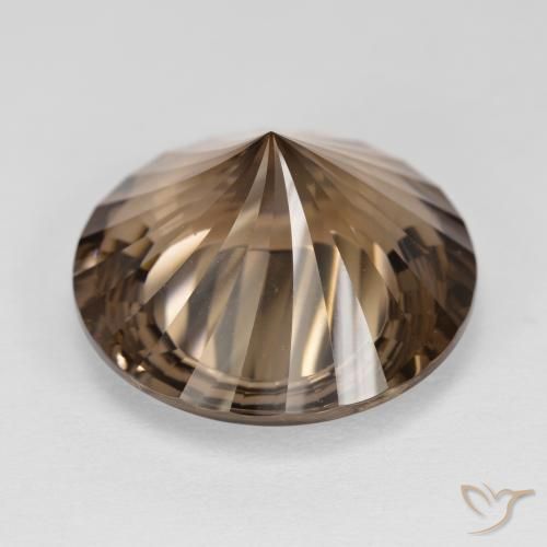 Quartz fumé Moka léger naturelle Tour, 15.94 ct, VVS