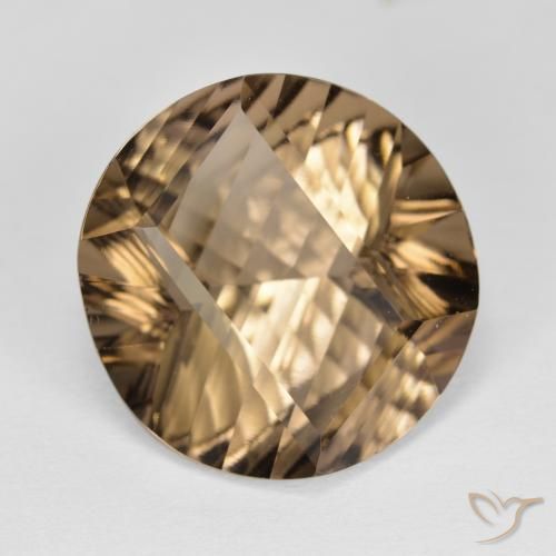 9.89ct Naturel Marron clair Quartz fumé, Tour, VVS