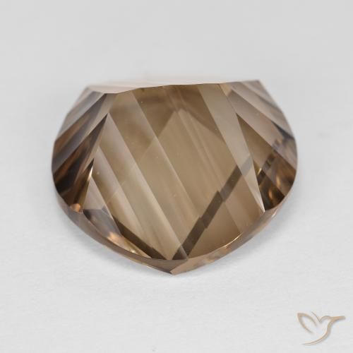 Quartz fumé Moka léger naturelle Tour, 9.97 ct, VVS