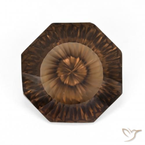 8.20ct Naturel Brun Quartz fumé, Taille émeraude, VVS-VS