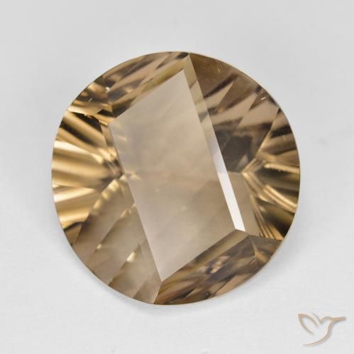 Quartz fumé Marron chaud naturelle Tour, 9.26 ct, VVS-VS