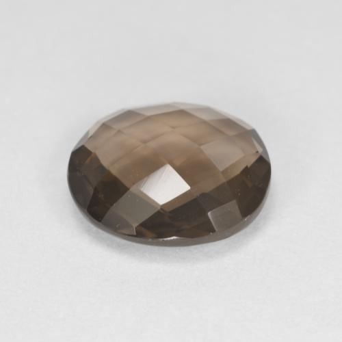 Quartz fumé marron naturelle coupe ovale, 1,72 ct, VVS-VS