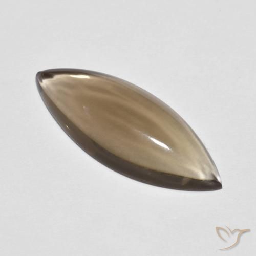 5.64ct Naturel Brun moyen-léger Quartz fumé, Marquise, Transparent