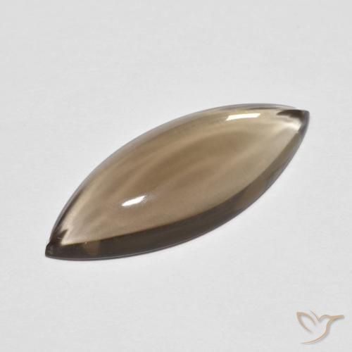 Quartz fumé Brun moyen-léger naturelle Marquise, 5.64 ct, Transparent
