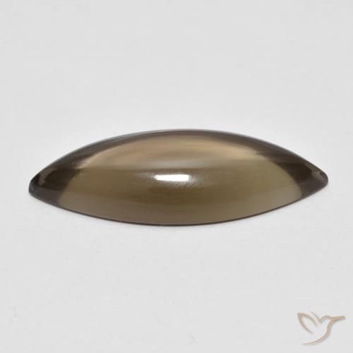 Quartz fumé Brun moyen-léger naturelle Marquise, 5.64 ct, Transparent