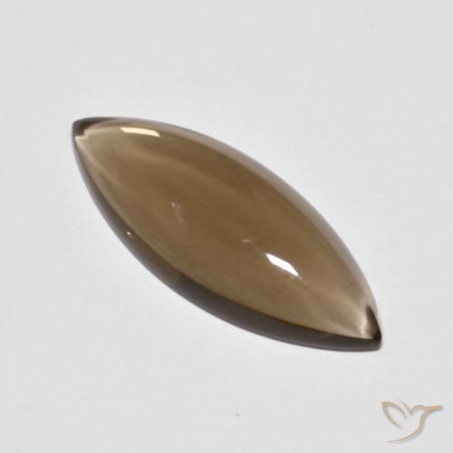 5.67ct Naturel Marron chaud Quartz fumé, Marquise, Transparent
