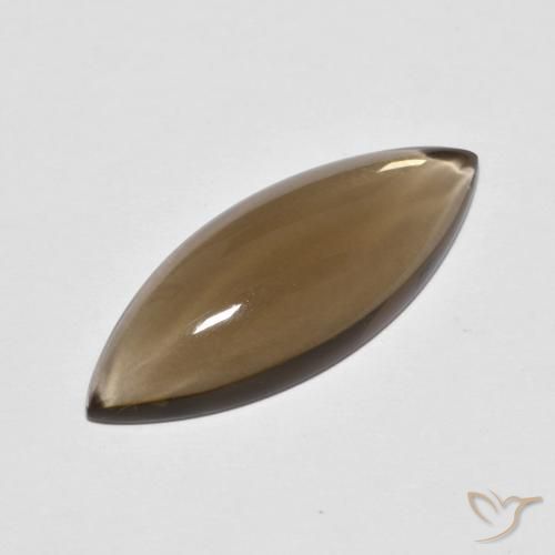 Quartz fumé Marron chaud naturelle Marquise, 5.67 ct, Transparent