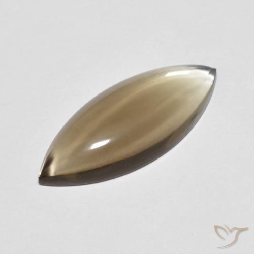 Quartz fumé Moka léger naturelle Marquise, 5.64 ct, Transparent