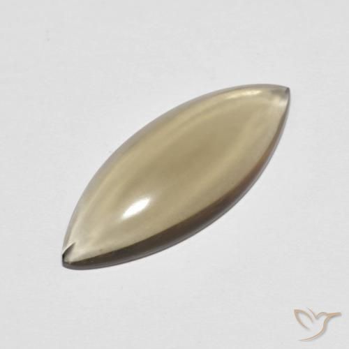 Quartz fumé Brun terreux léger naturelle Marquise, 5.65 ct, Transparent