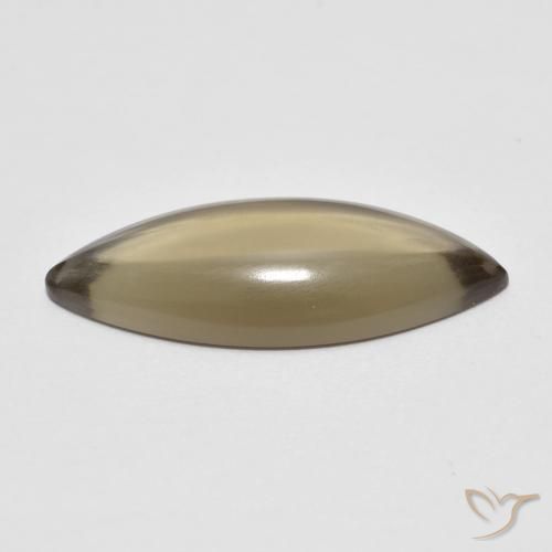Quartz fumé Brun terreux léger naturelle Marquise, 5.65 ct, Transparent